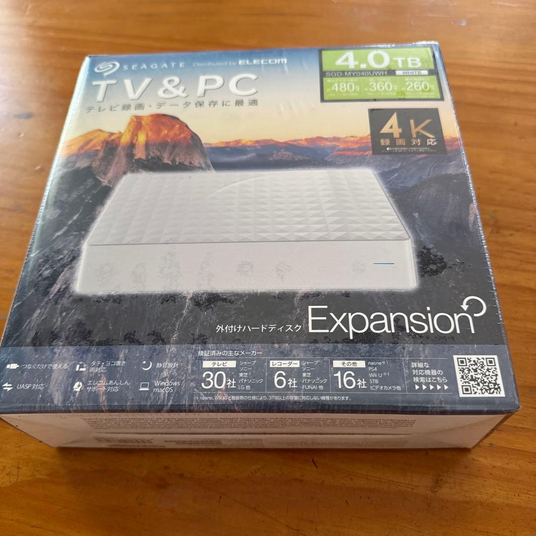 Seagate Expansion 4TB 外付けハードディスク