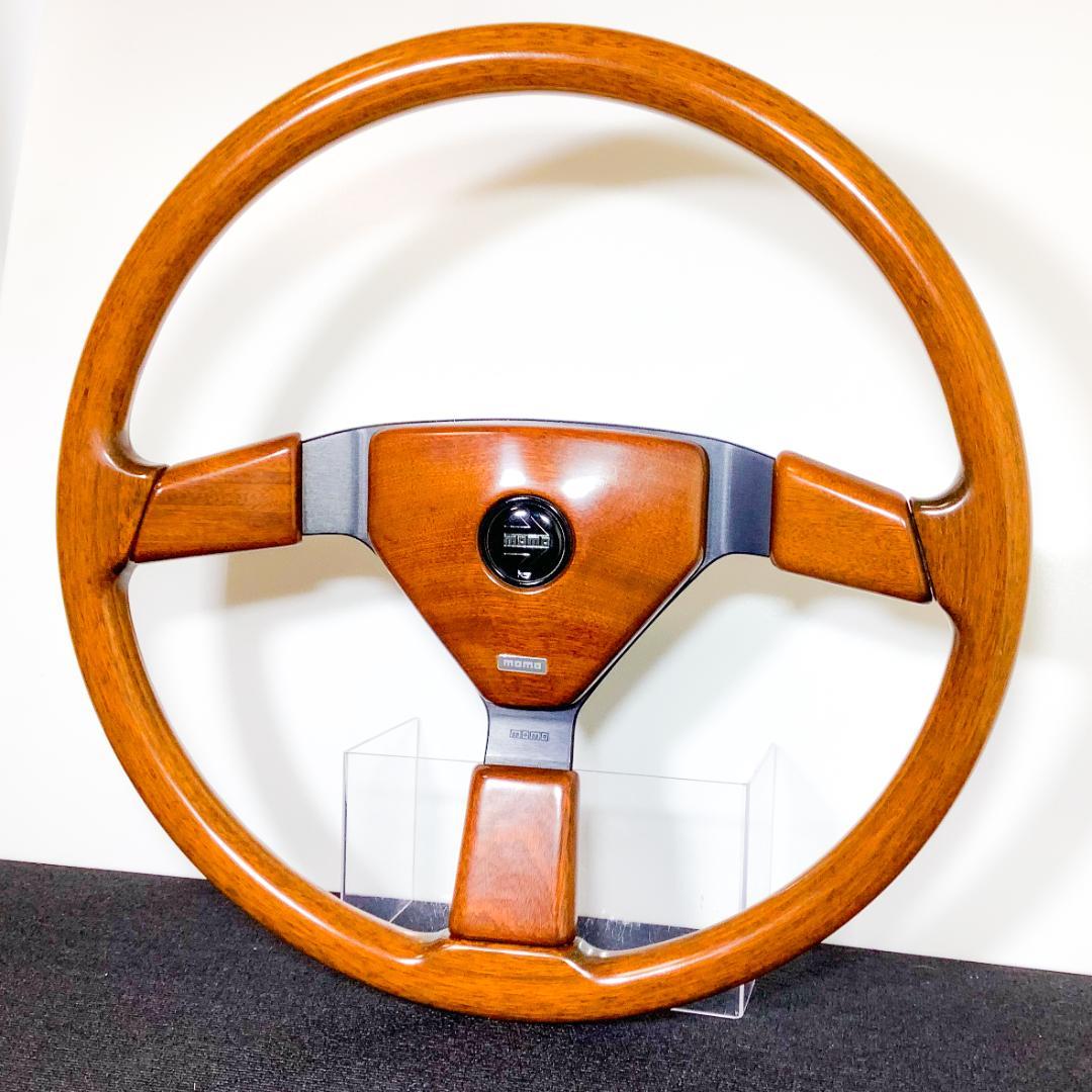 超希少 モモ ウッドステアリング 48Φ 大径 当時物 93年製 良品 デコトラ