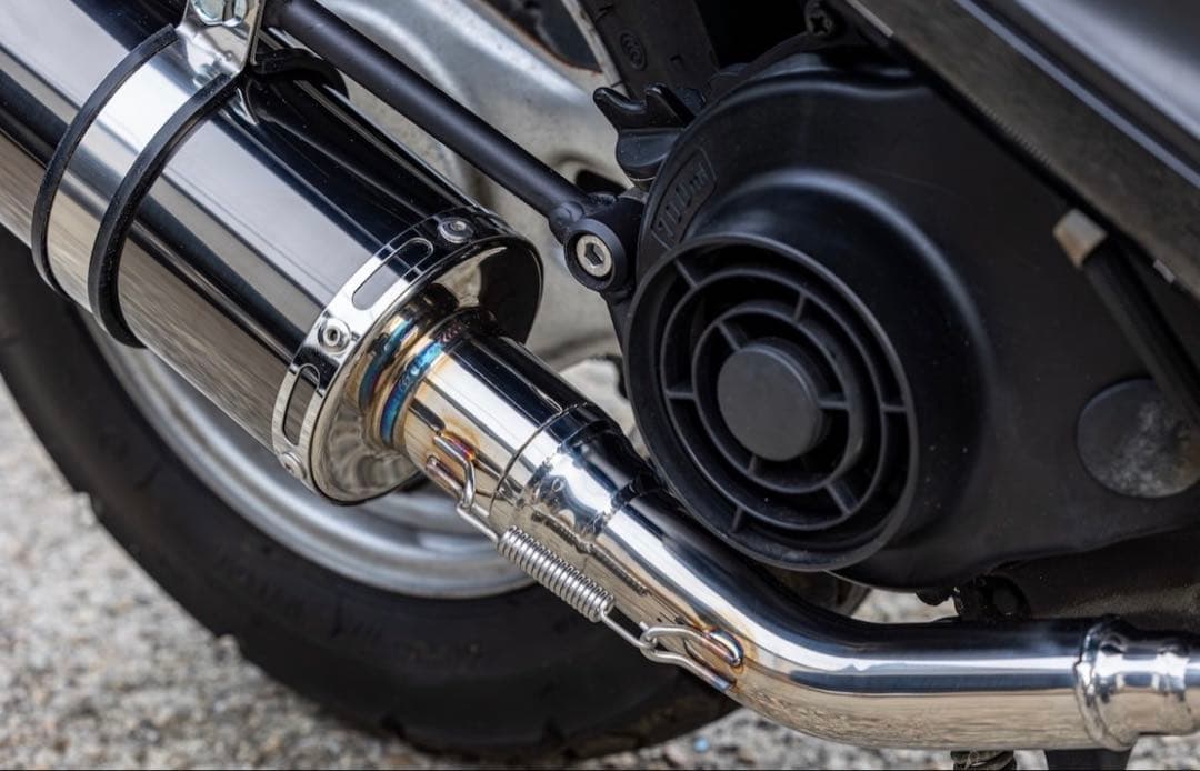 新製品 アドレスV50(JBH-CA44A) HMS製 B2Xマフラー ブラック