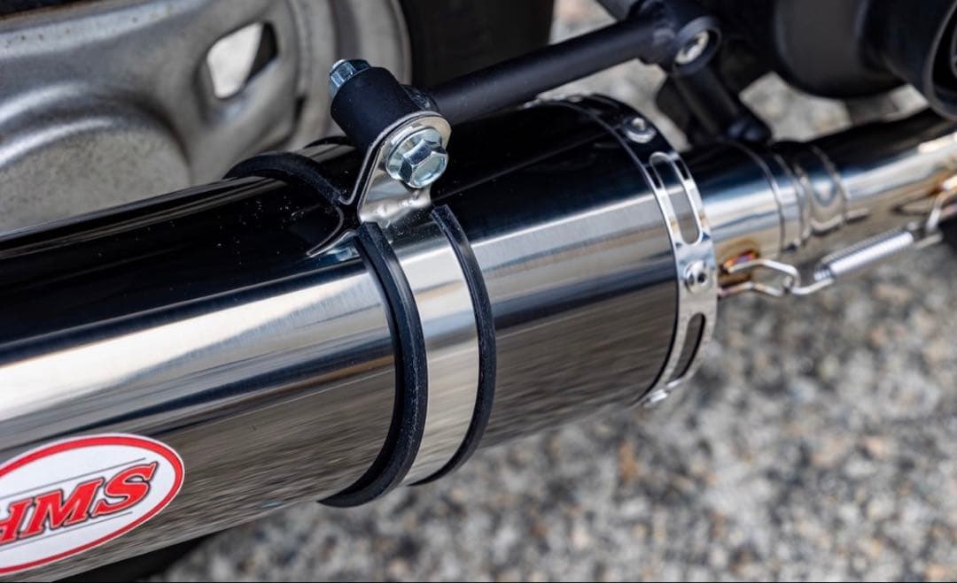 新製品 アドレスV50(JBH-CA44A) HMS製 B2Xマフラー ブラック