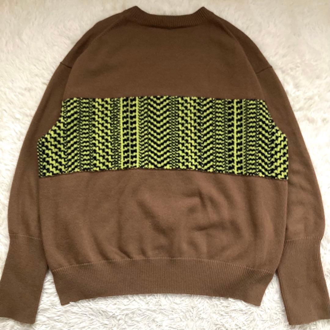 ✨美品✨ステラマッカートニー 切替 ニット ウール イタリア製 ブラウン 茶 Ｍ