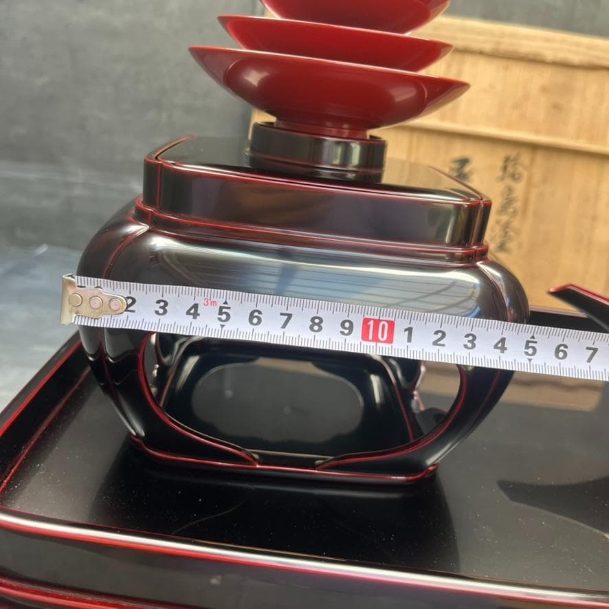 美品✨ 輪島塗 漆塗り 屠蘇器 お屠蘇セット（お銚子、三つ組盃、屠蘇台）