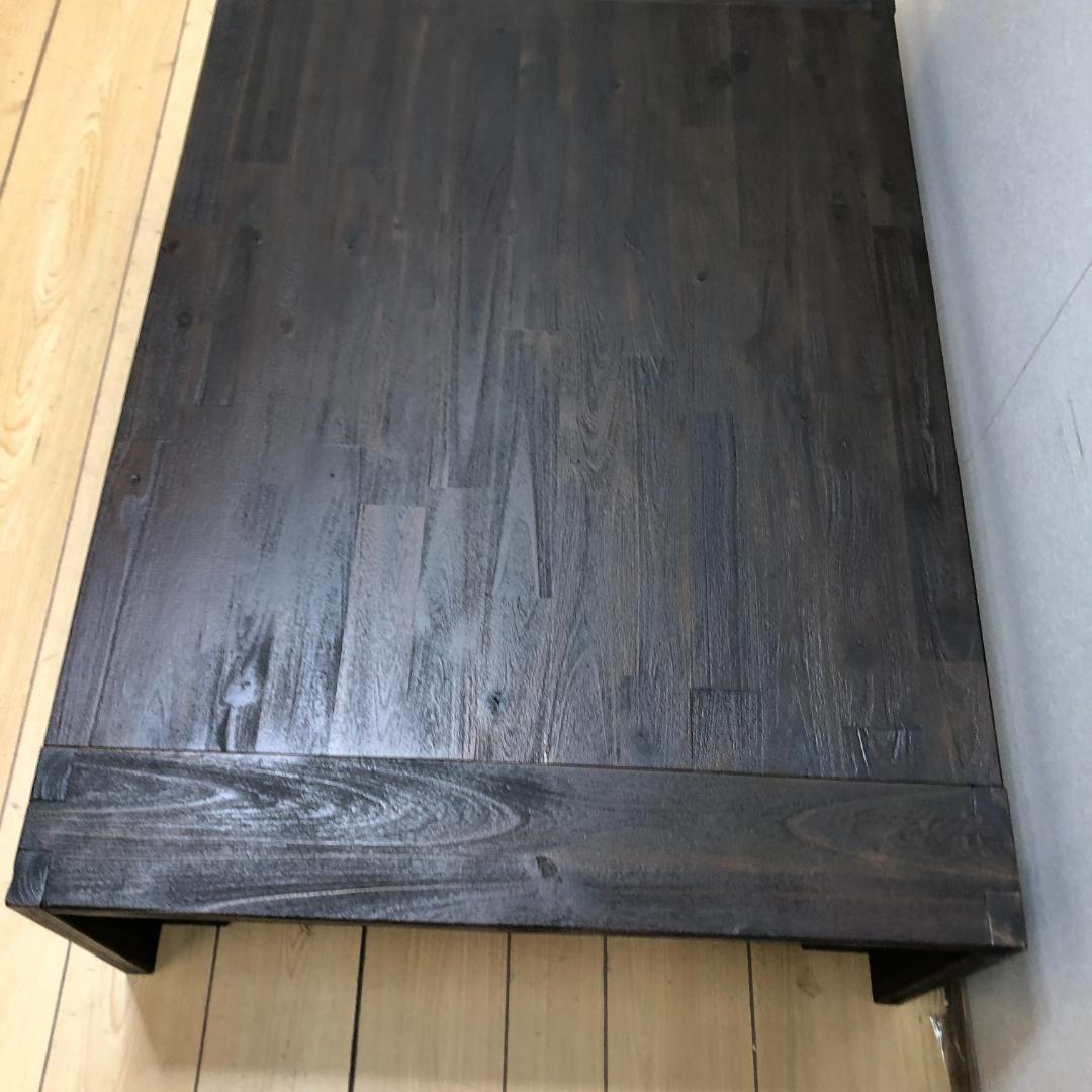 送料無料 座卓 ローテーブル 4人 うづくり 和室 ビンテージ 88205