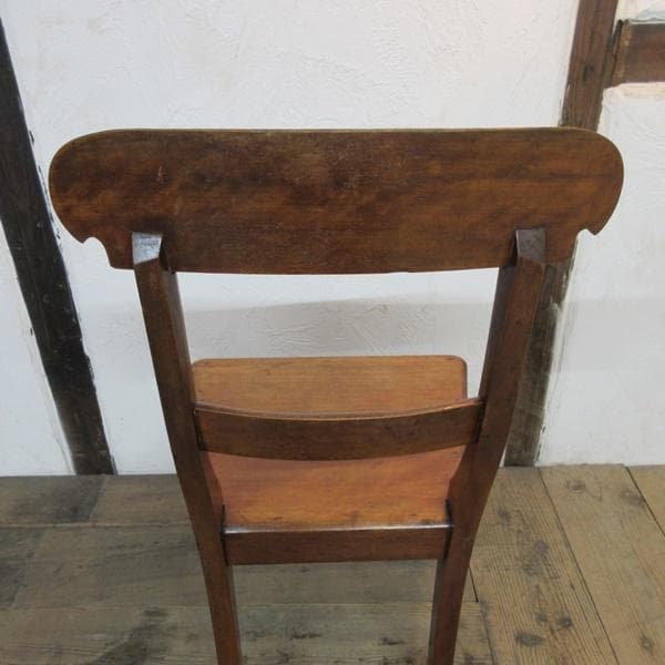 イギリス アンティーク 家具 ホールチェア マホガニー 椅子 イス 4367e