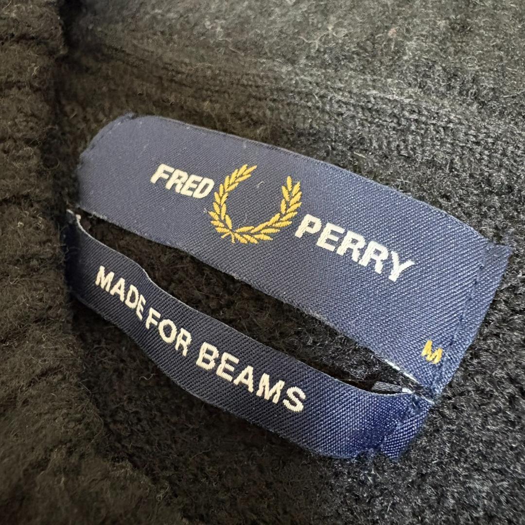FREDPERRY BEAMS フラッフィ クルーネックニット