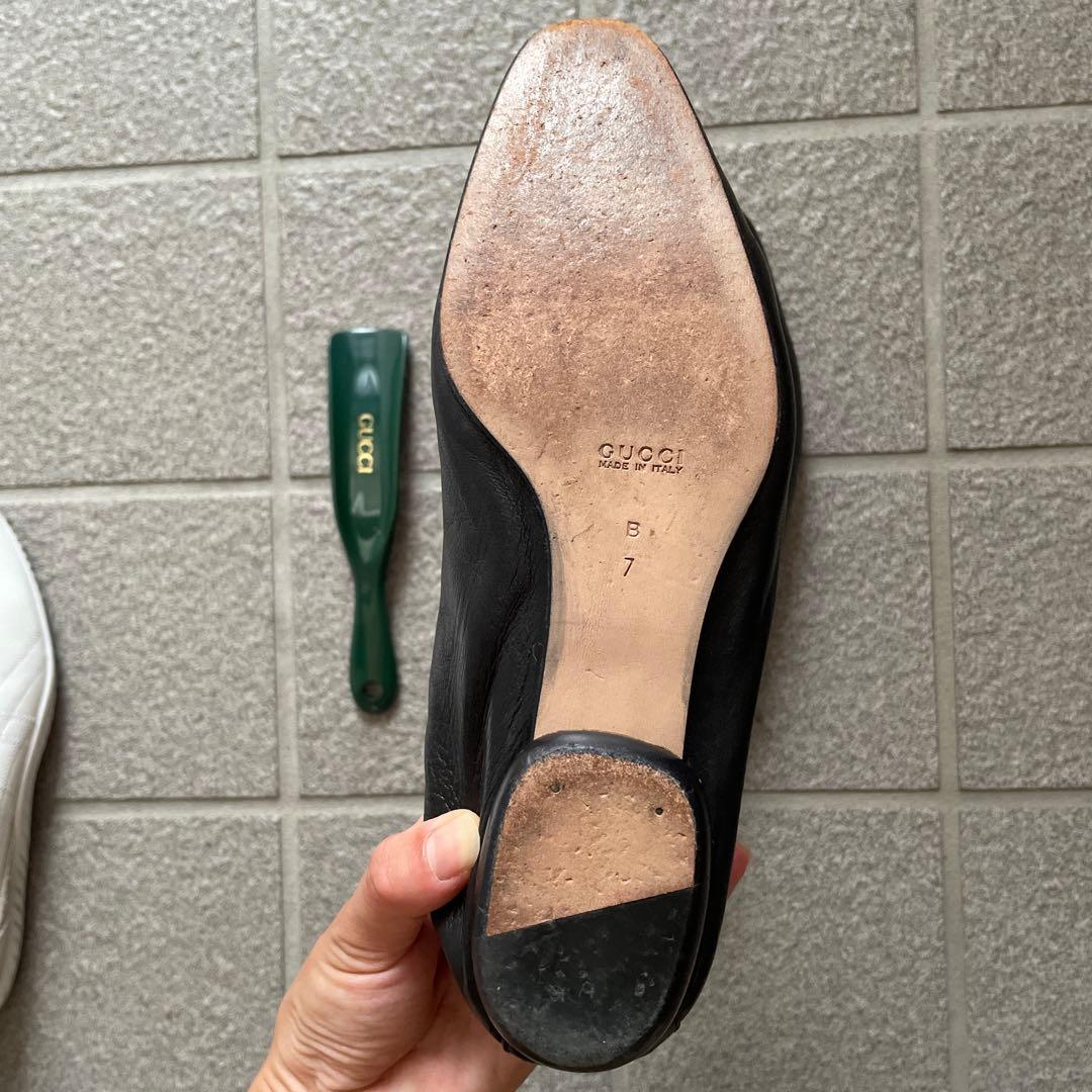 V*e様 GUCCI ブラックローファー サイズ7 シューキーパー付き