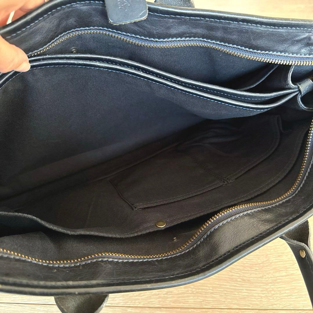 Felisi フェリージ　1781　レザー　ビジネスバッグ　ネイビー