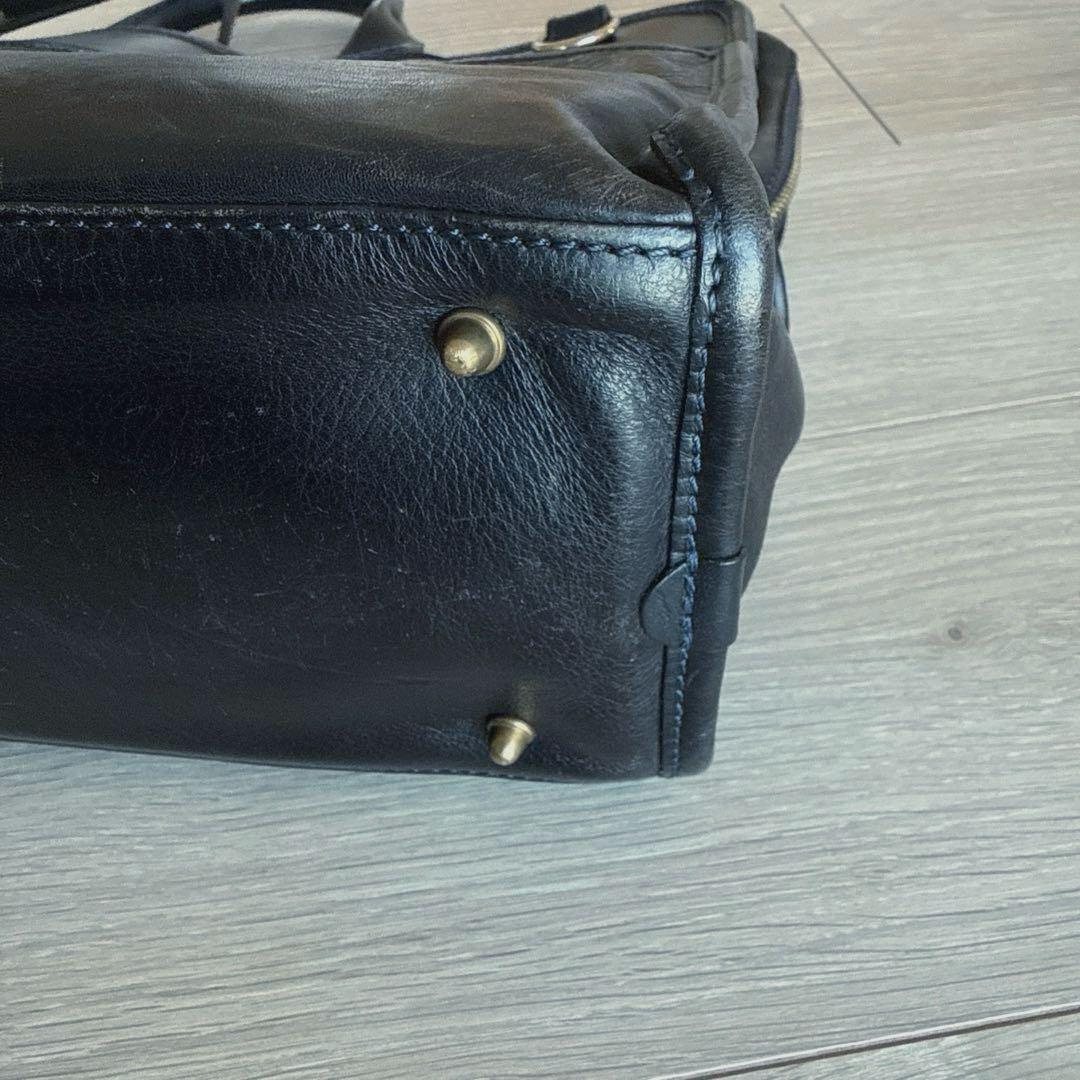 Felisi フェリージ　1781　レザー　ビジネスバッグ　ネイビー