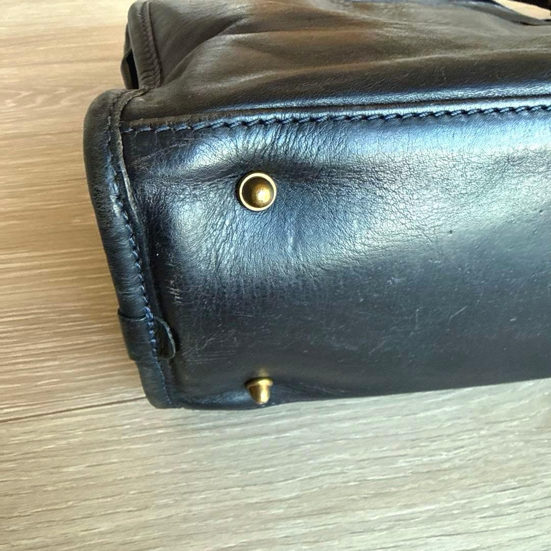 Felisi フェリージ　1781　レザー　ビジネスバッグ　ネイビー