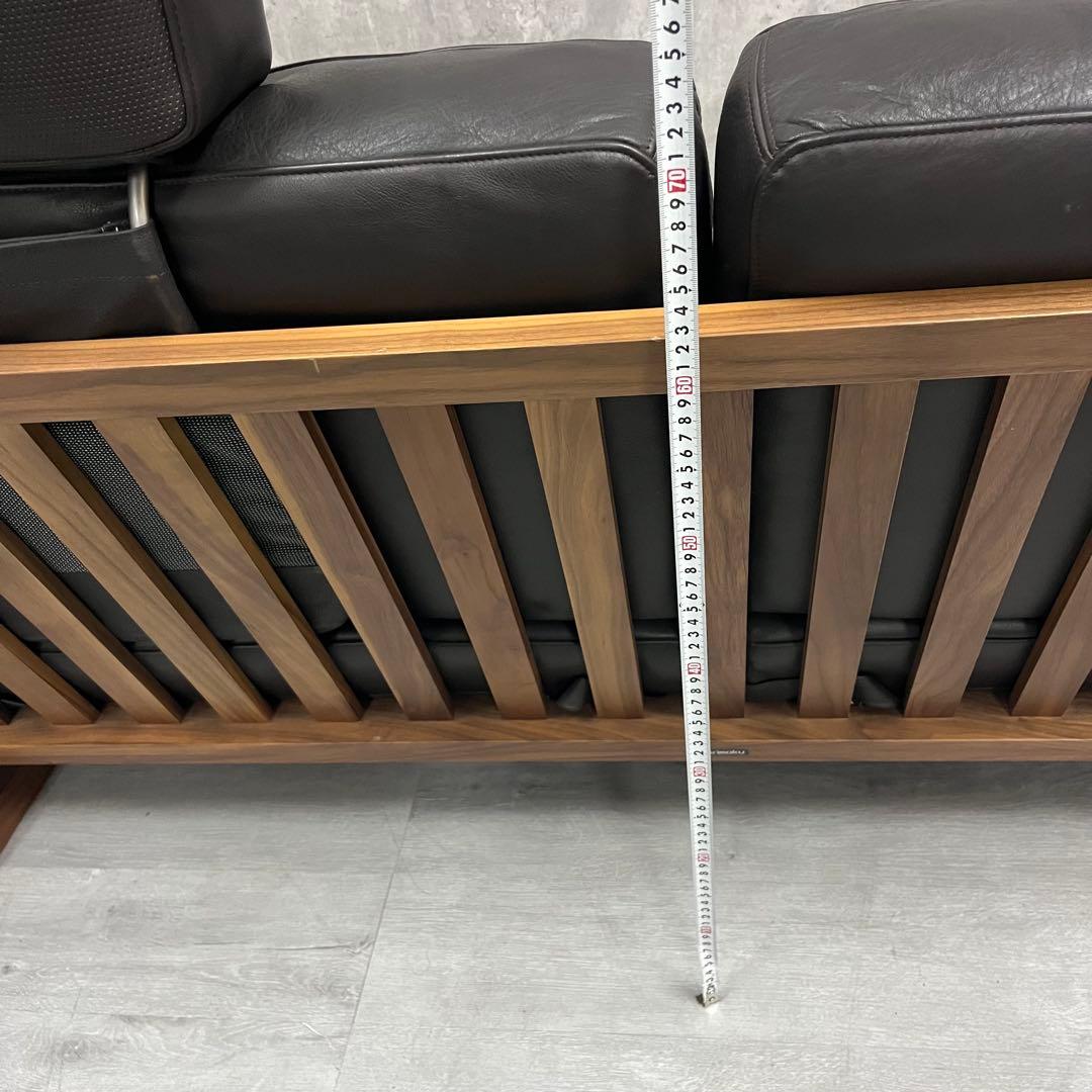 karimoku カリモク　3人掛けソファ 木フレーム 本革