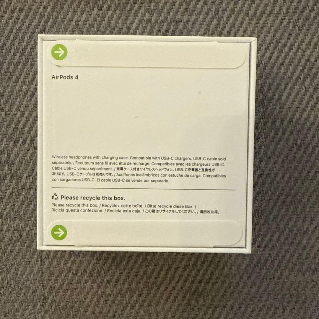 Apple Store購入正規品・新品未使用未開封 Apple AirPods4