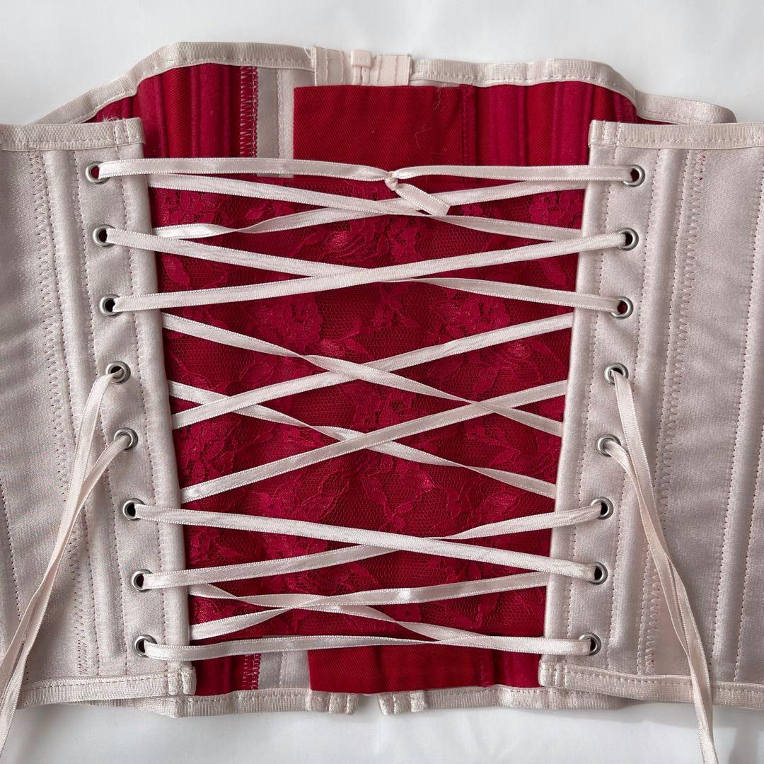 元鈴木さん コルセット キンバリー Mサイズピンクシャンタン