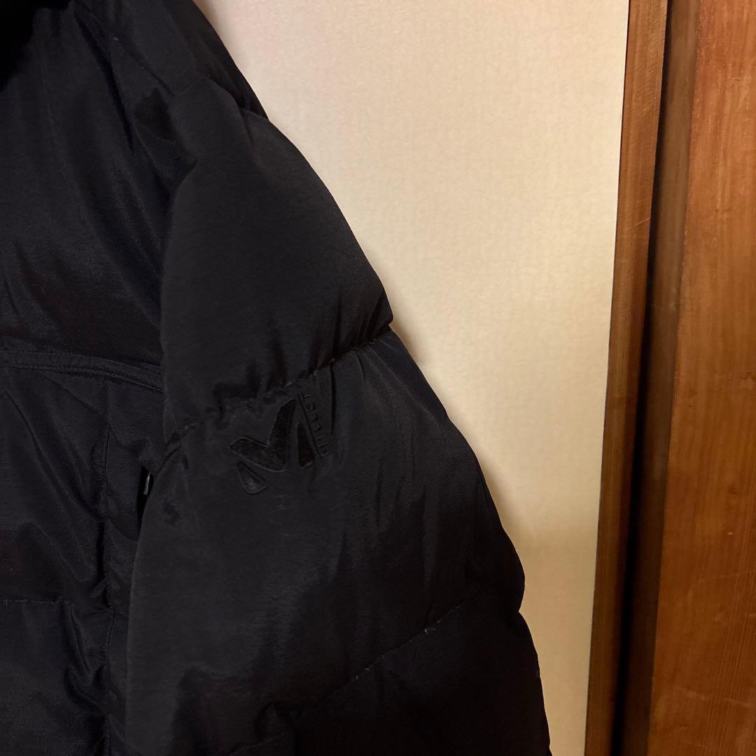 【美品】MILLET ミレー フードダウンジャケット メンズL 黒 ファー