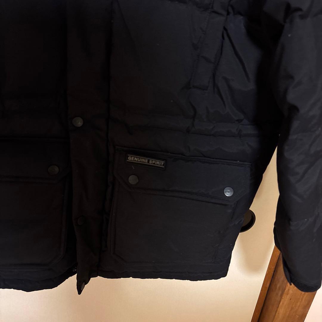 【美品】MILLET ミレー フードダウンジャケット メンズL 黒 ファー