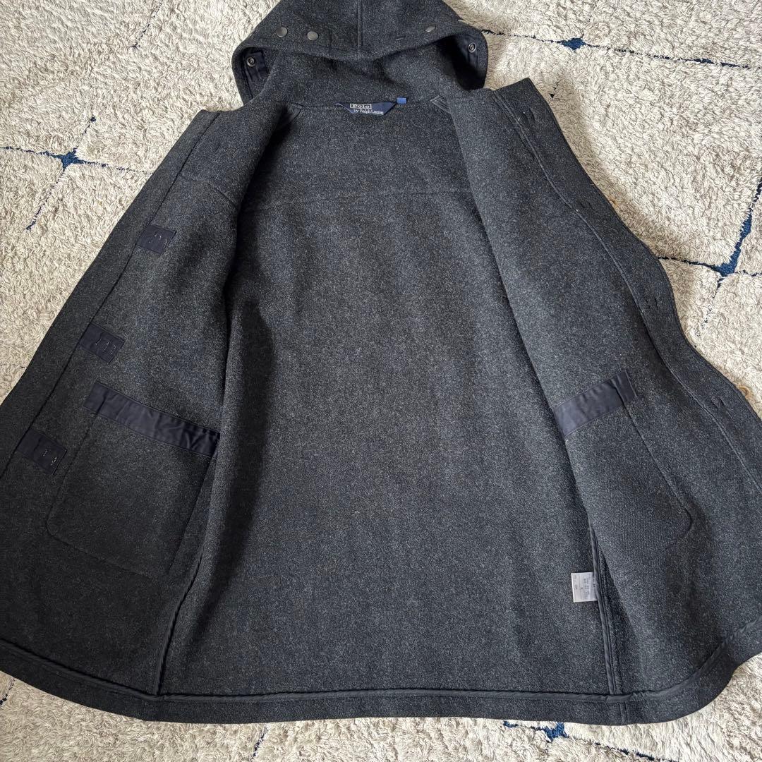 【美品✨】ポロラルフローレン　ダッフルコート　フード　くるみボタン　三角タグ　M