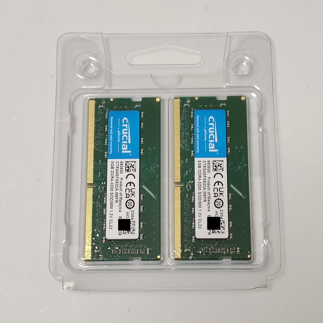 8GB×2枚 DDR4-3200 SODIMM 新品