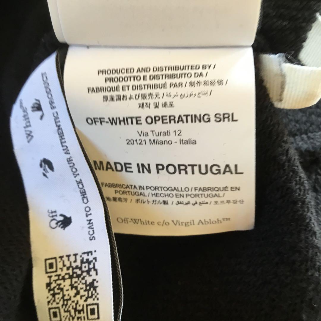 だ*お様 【未使用級】オフホワイト/OFFーWHITE スウエットパーカーサイズ