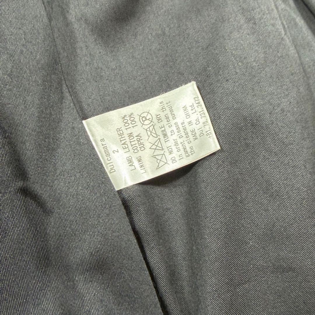 Dulcamara ドゥルカマラ ラムレザー バルーンブルゾン M 黒