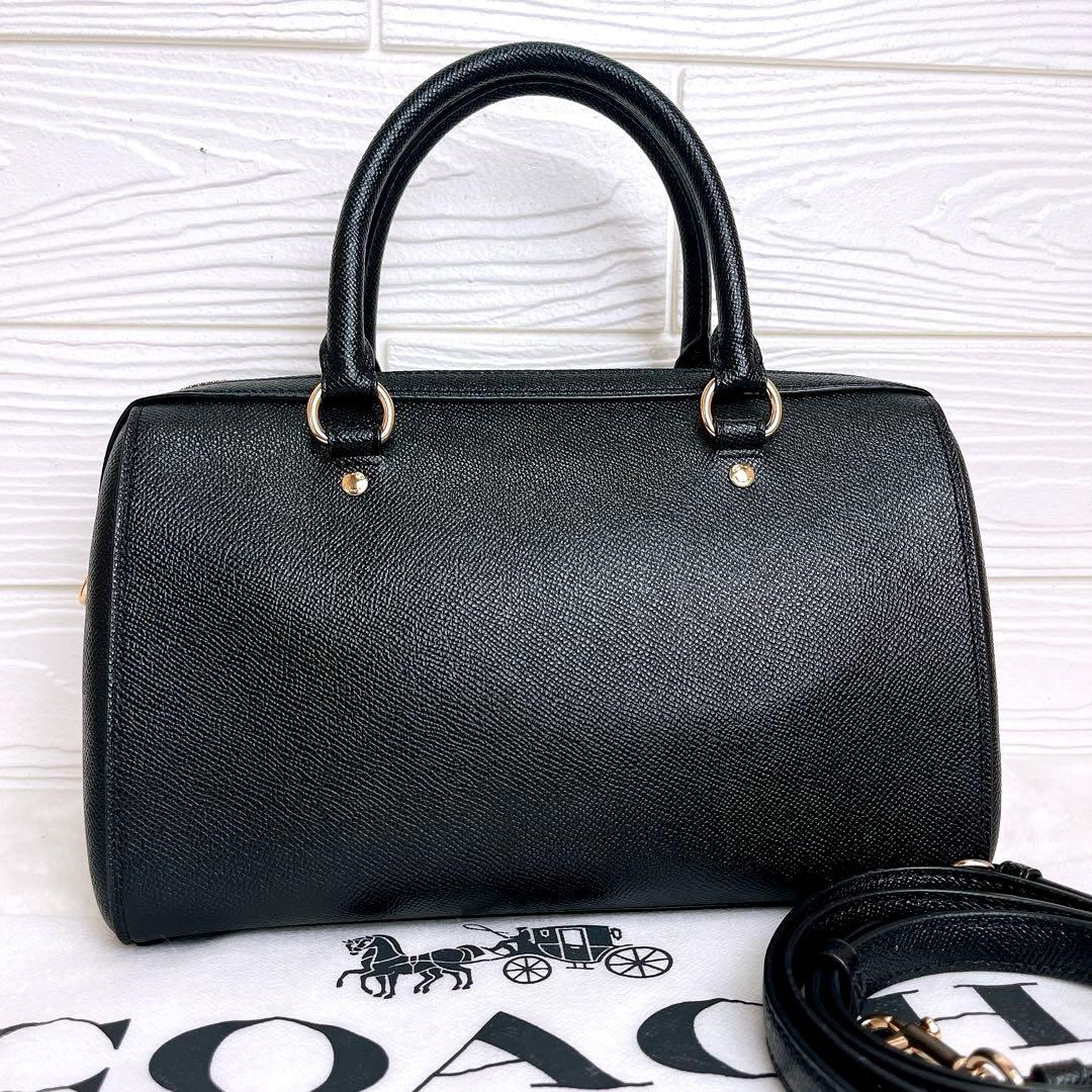 極美品☆COACHコーチ 2wayショルダーバッグ ブラック レザー ビジネス