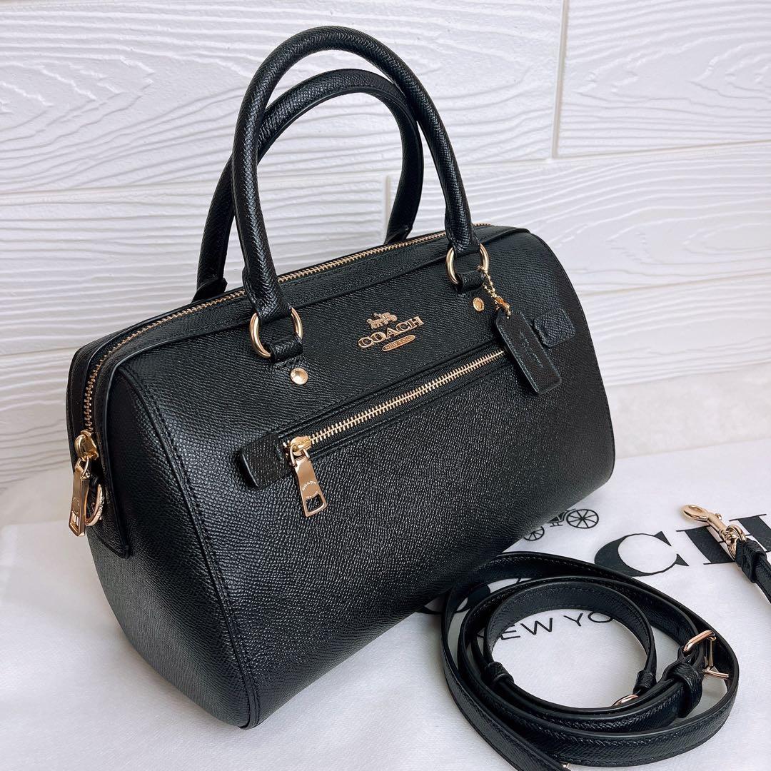 極美品☆COACHコーチ 2wayショルダーバッグ ブラック レザー ビジネス