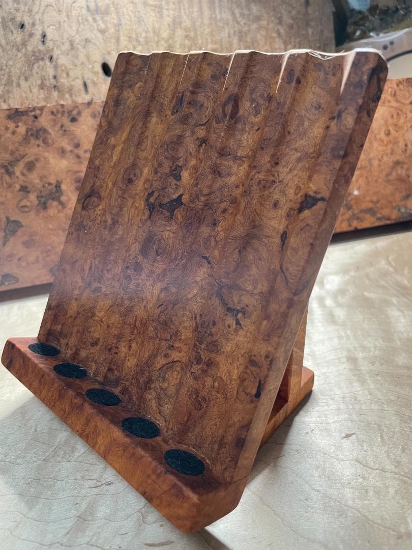 【Kentaro-papa　花梨　立て掛けペントレイ（５本用）】