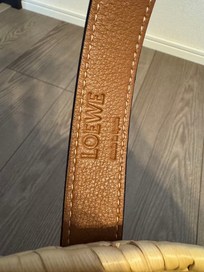 【美品】LOEWE ロエベ バスケットバッグ かごバッグ ミディアム アナグラム