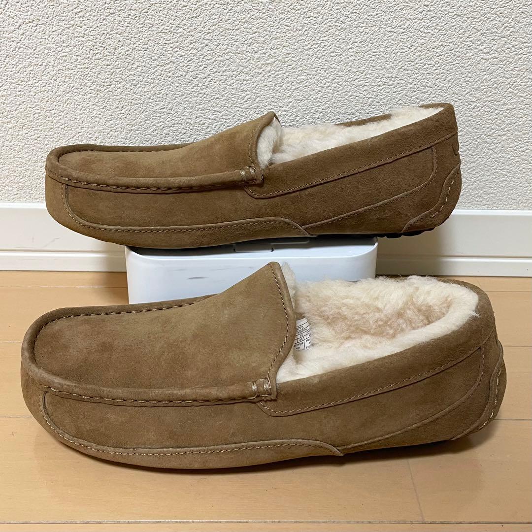 【未使用に近い】UGG アグ モカシン ASCOT ボア ブラウン 5775