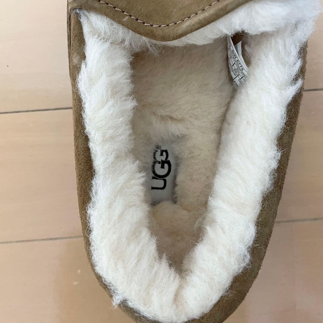 【未使用に近い】UGG アグ モカシン ASCOT ボア ブラウン 5775