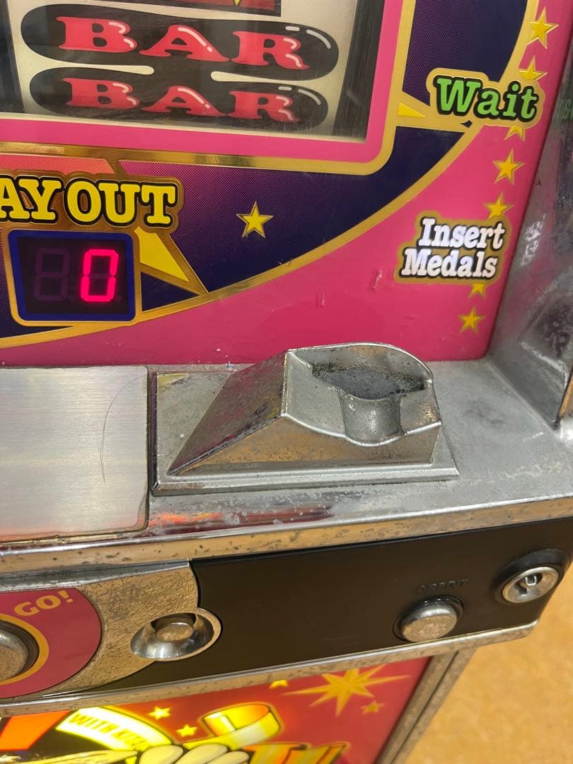 【実機】アイムジャグラーEX 5号機　メダル付き　鍵付き　設定キー付き