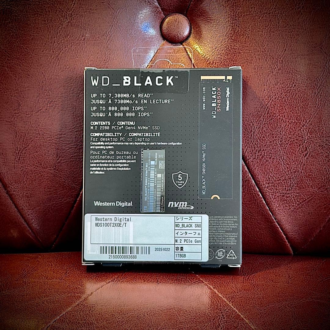 【新品】WD_Black SN850X 1TB Gen4