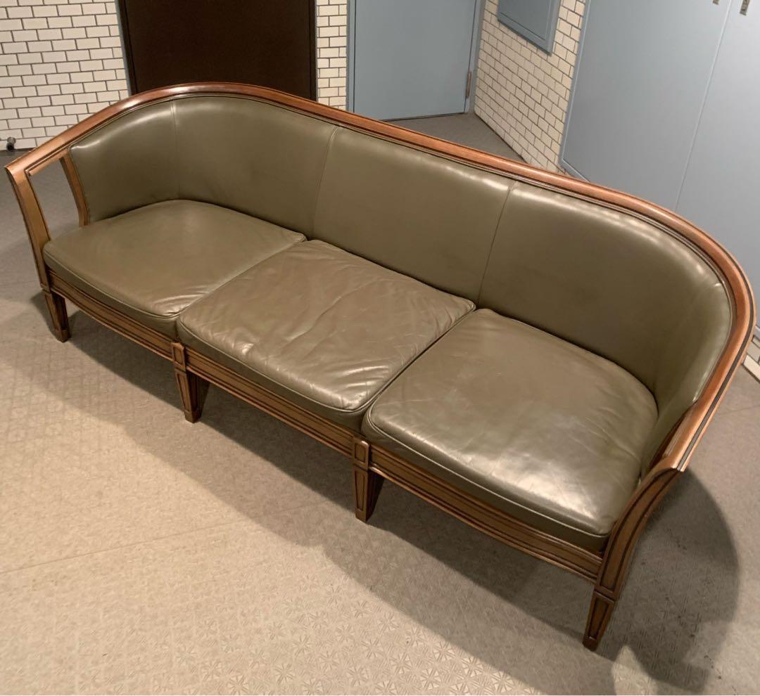 MARUNIマルニ  地中海 シャルル 3Pソファ 本革 販売102万