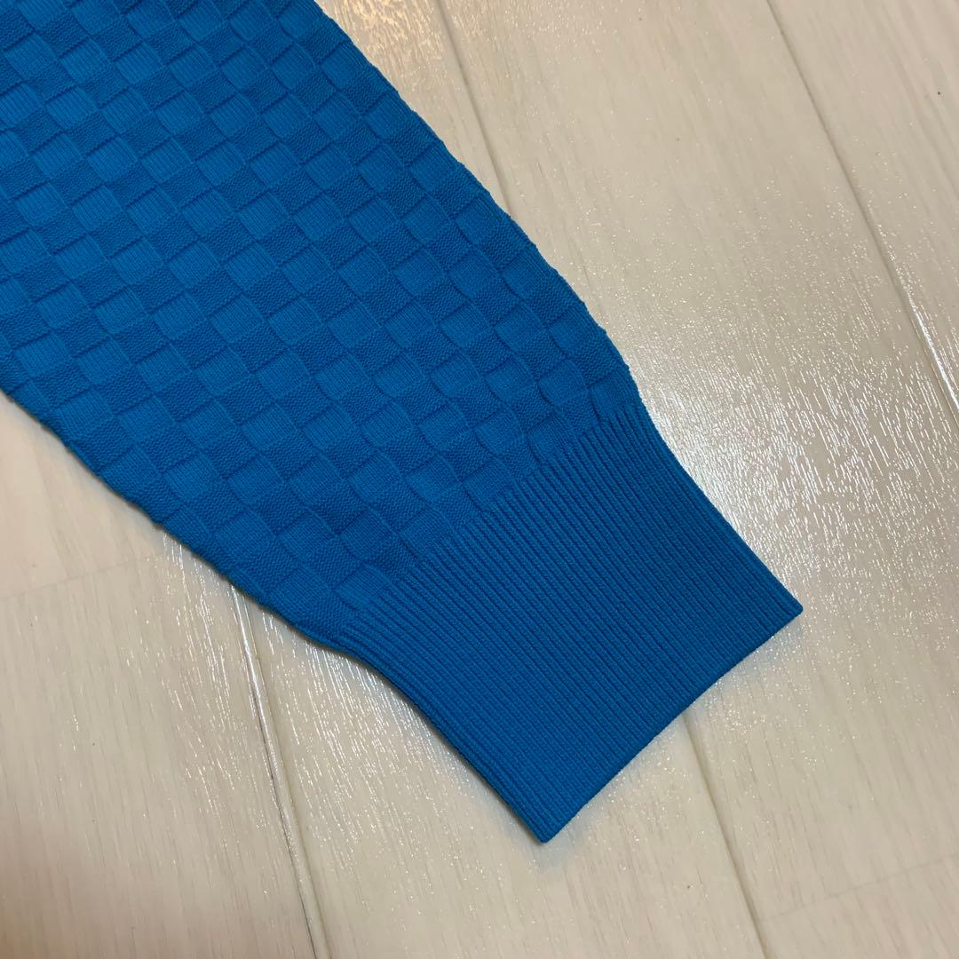 新品■33,000円【パーリーゲイツ】メンズ　長袖セーター ウェア 4/M 青
