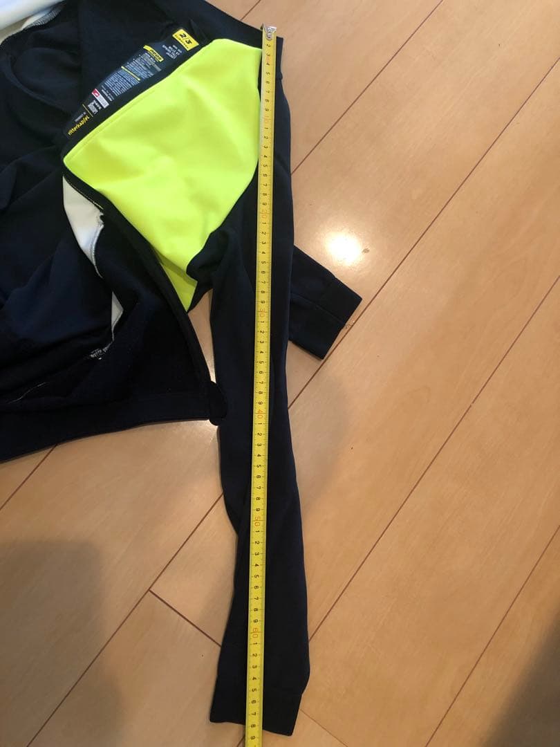 アソス 蛍光イエロー/ブラック サイクルジャケット長袖