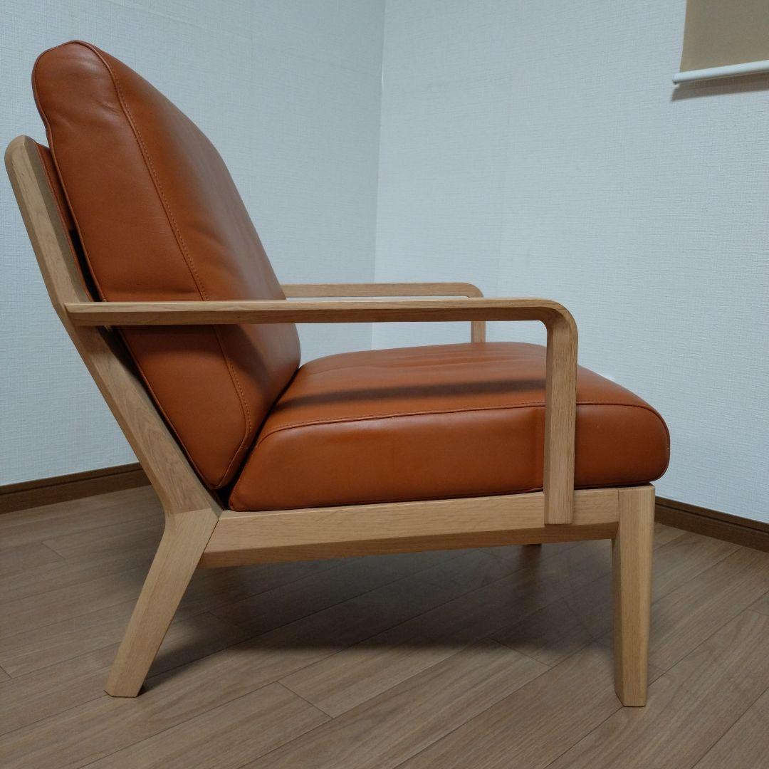 専用　引き取り　カリモク　レザー　パーソナルアームチェア