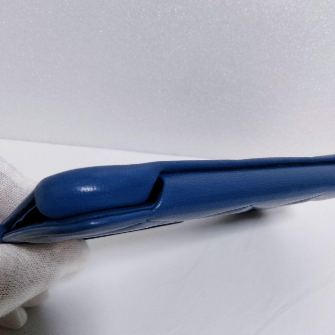 【CHANEL】シャネル マトラッセ iPhone X.XS ケース ブルー