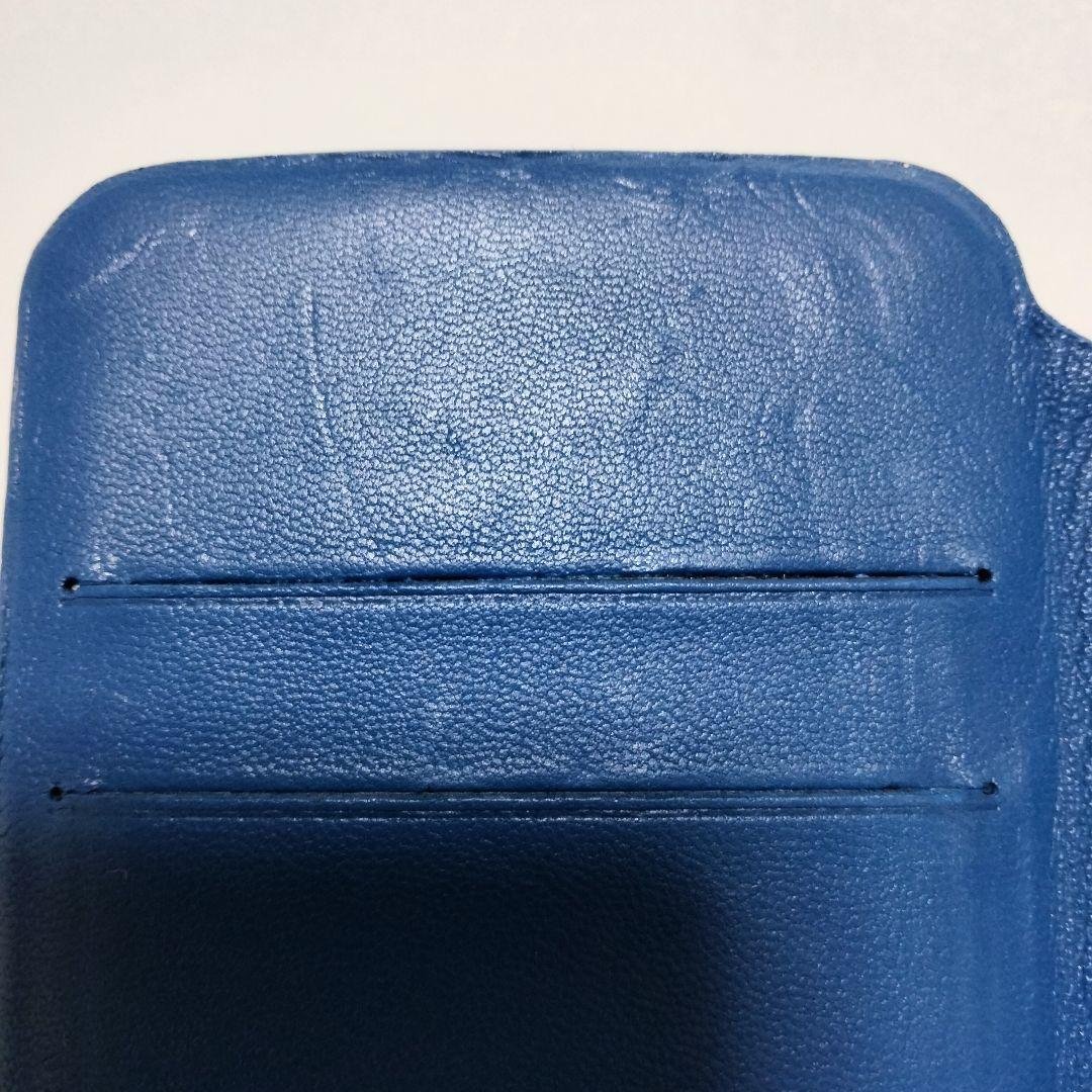 【CHANEL】シャネル マトラッセ iPhone X.XS ケース ブルー