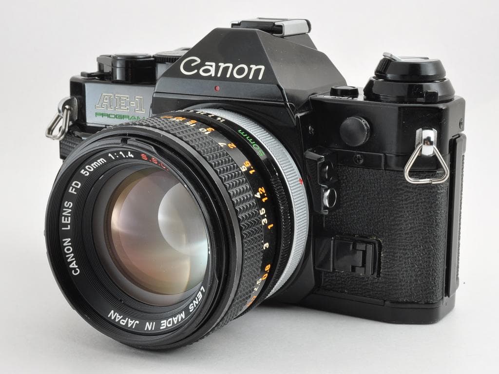 キヤノン AE-1 PROGRAM ブラック FD 50/f1.4 SSC 完動