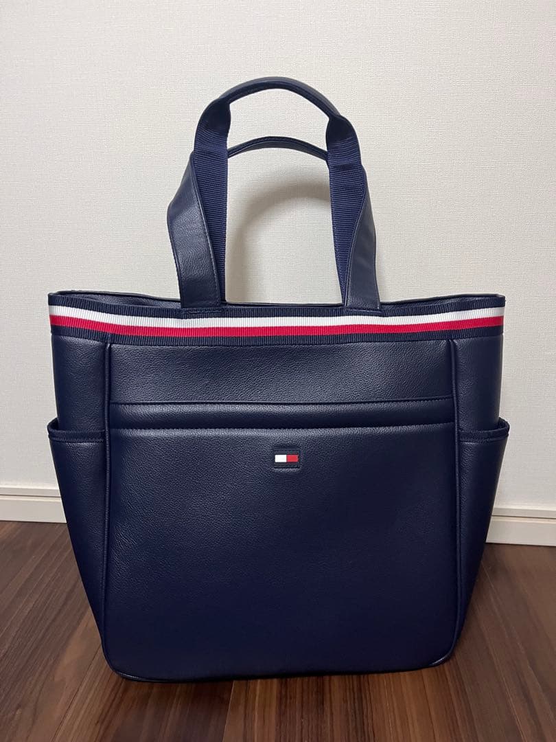 トミーフィルフィガー　トートバッグ　GOLF ゴルフ　バッグ　ネイビー　トート