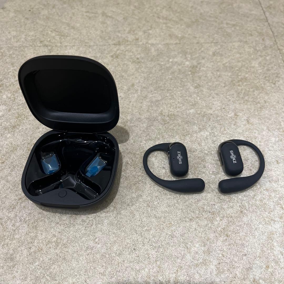 ワイヤレスイヤホン OPENFIT 2+ ブラックshokz openfit2+
