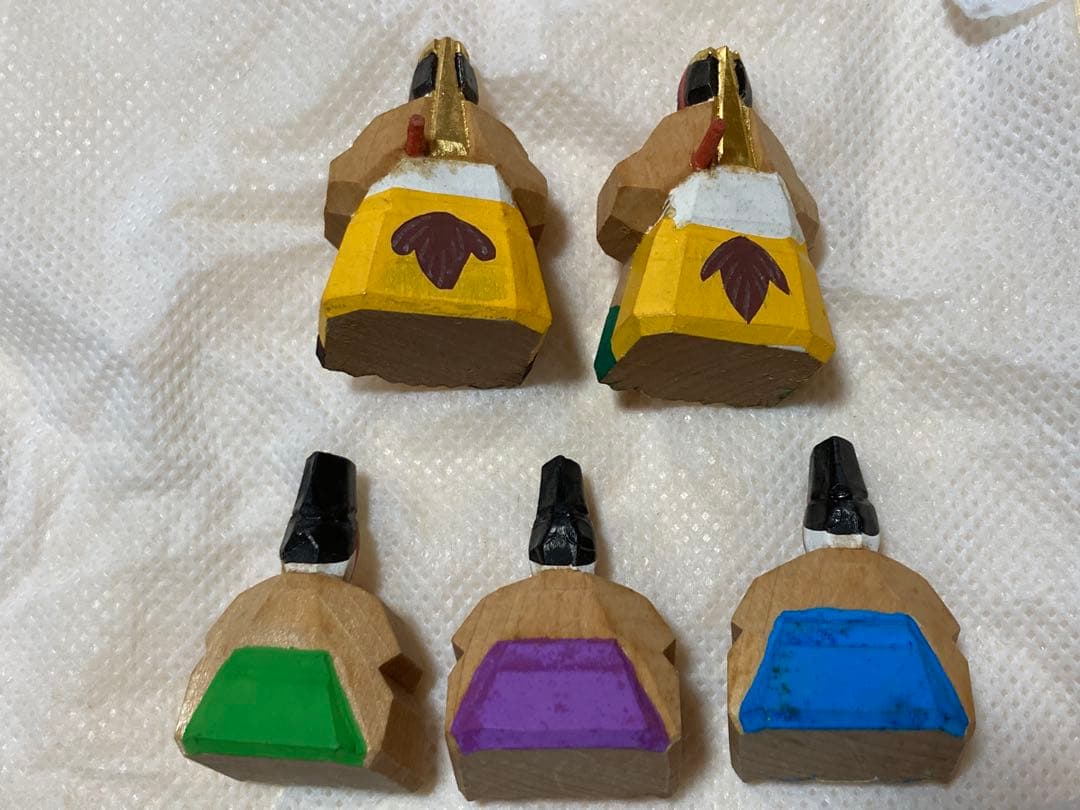 高橋神泉　奈良一刀彫　１５人揃い　段飾り　ひな祭り　川口神泉　雛段