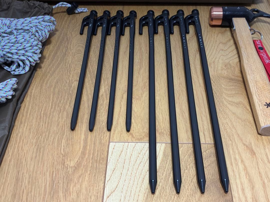 スノーピーク HDタープ\"シールド\"ヘキサM TP-861、ペグハンマー、他