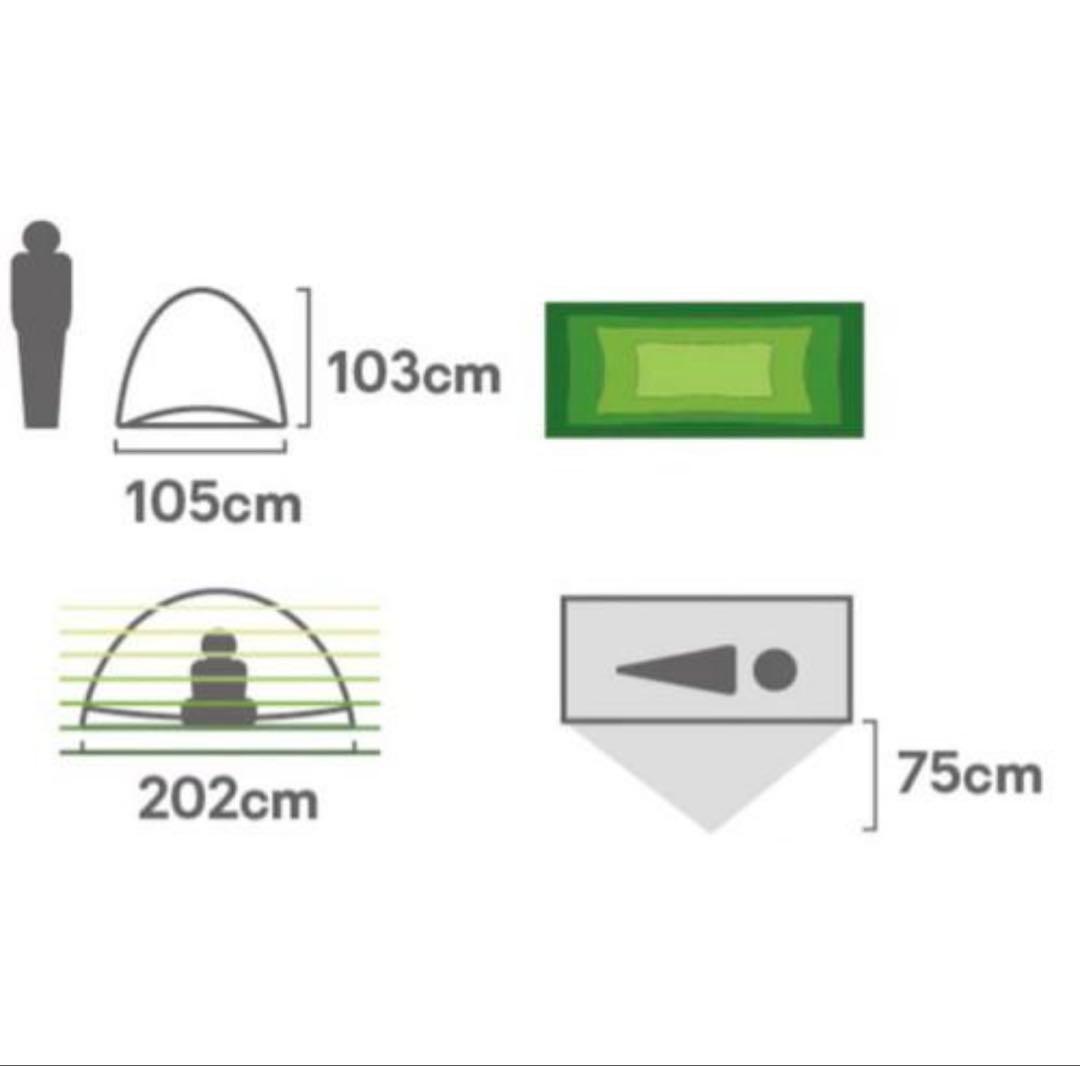 NEMO TANI OSMO 1P フットプリント ニーモ タニ オズモ