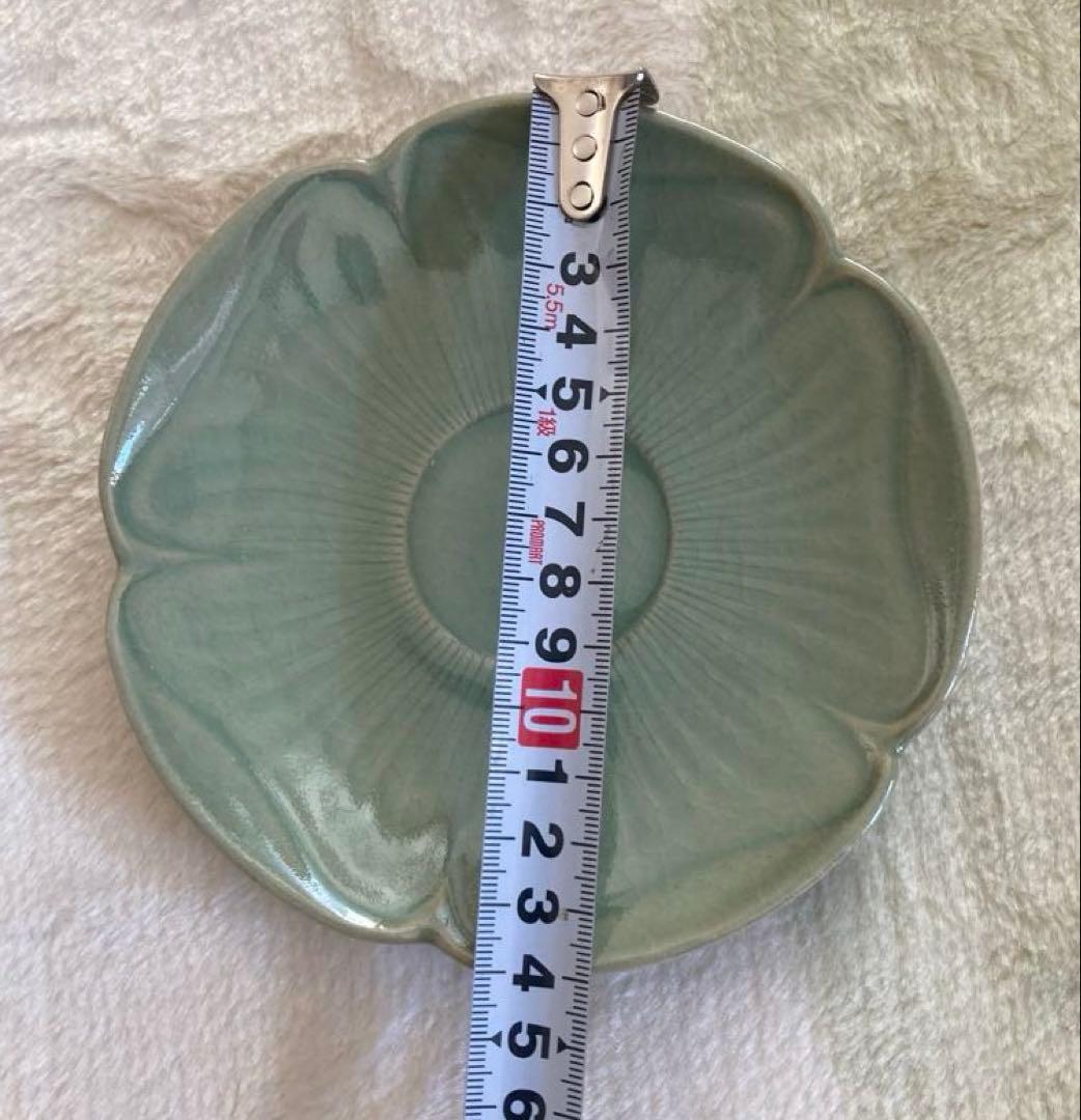 青磁茶器　ティーセット　陶磁器　骨董　アンティーク　梨花　韓国