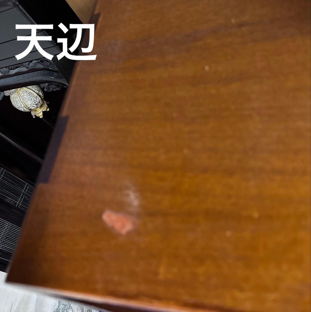 最終値下げ⭐️茶箪笥 茶棚 水箪笥 昭和レトロ 飾り棚 ケヤキ 漆塗り 2段重ね