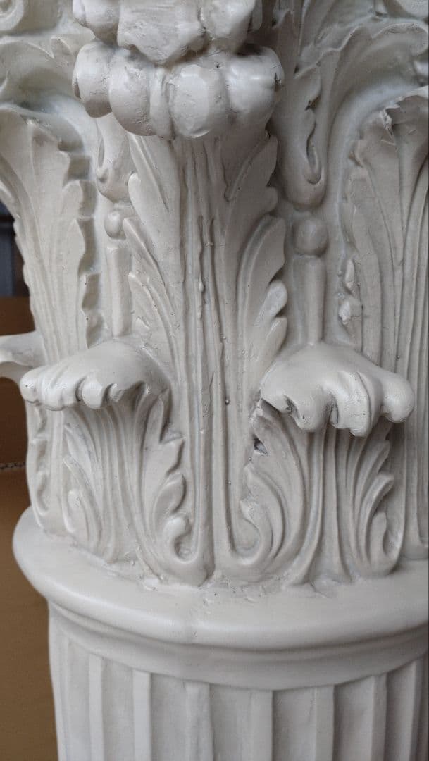 1m 古代ギリシャ建築柱 コリントピラー支柱台座コラム花台歴史西洋置物インテリア