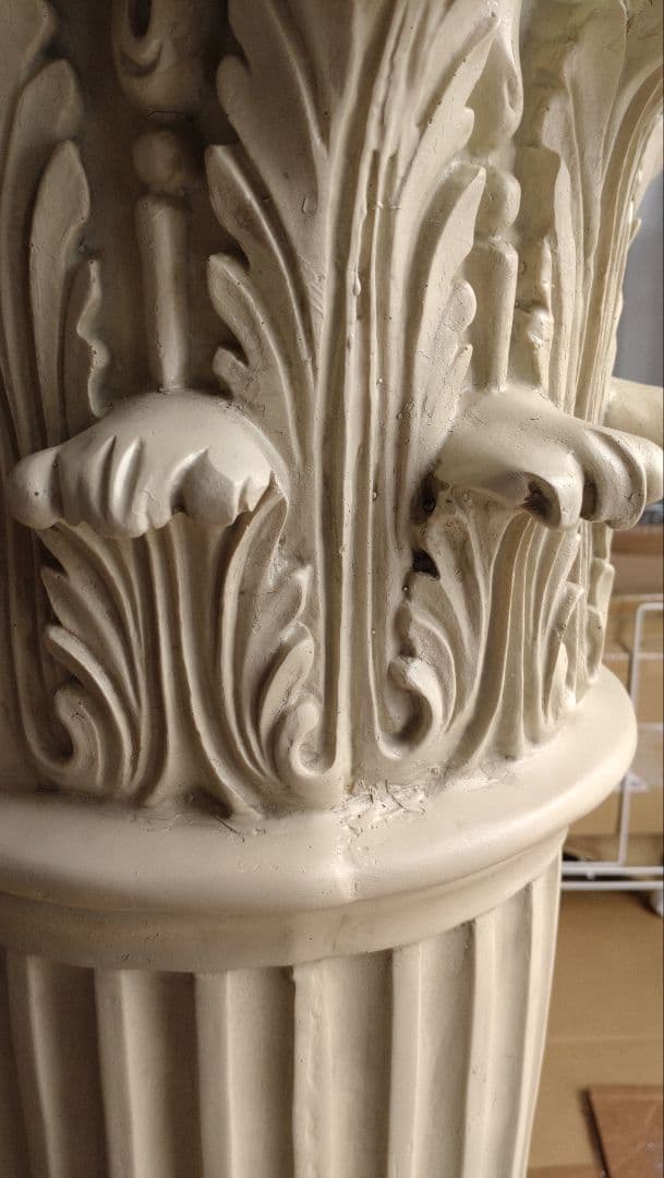 1m 古代ギリシャ建築柱 コリントピラー支柱台座コラム花台歴史西洋置物インテリア