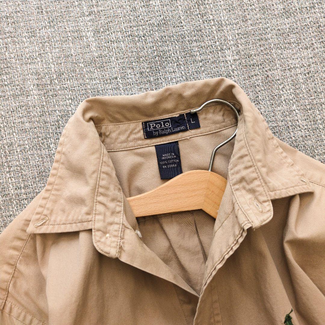 ラルフローレン　国内正規品　オーバーサイズ　ポニー刺繡　コットンシャツ