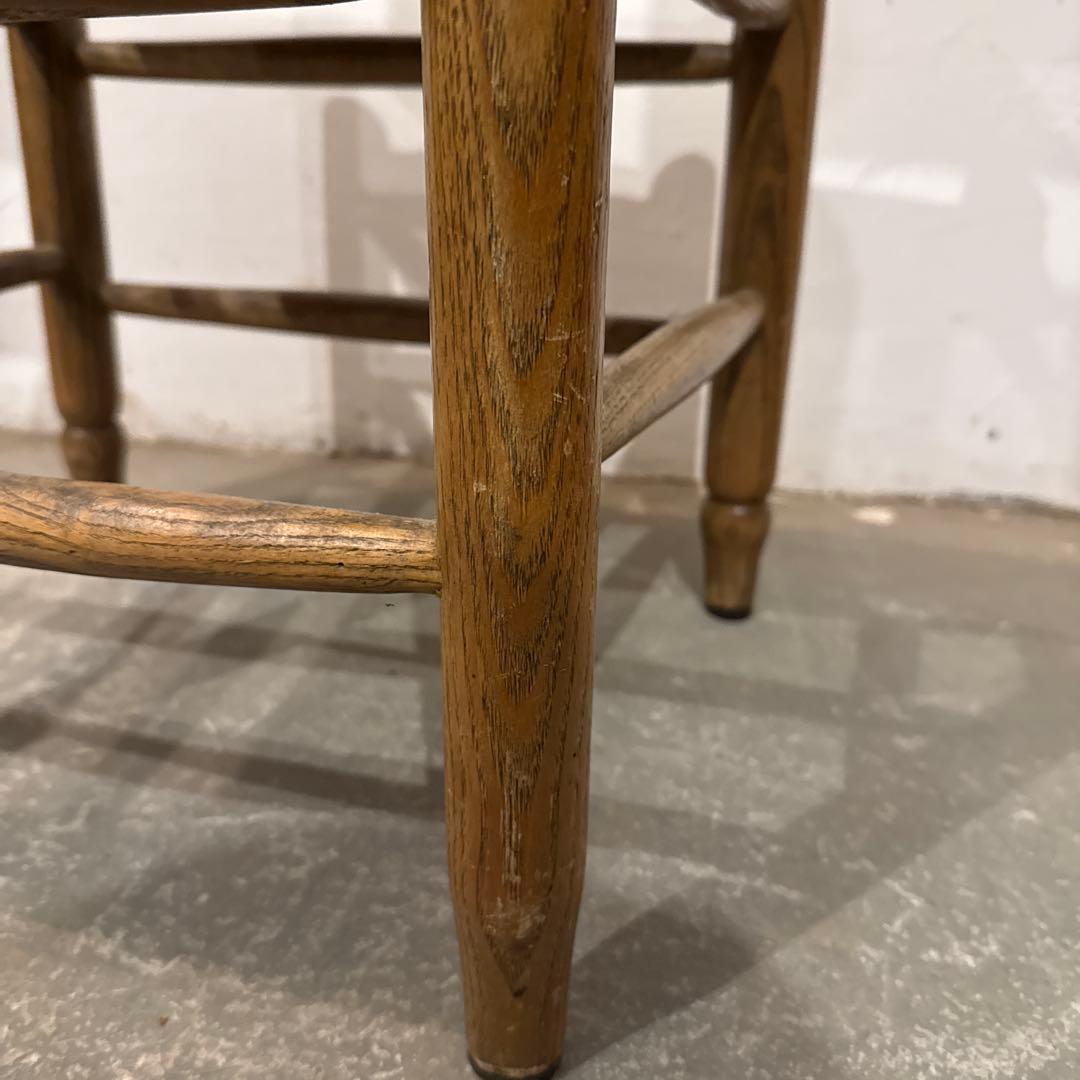 ヴィンテージ　ダイニングチェア　カフェチェア　藁座面