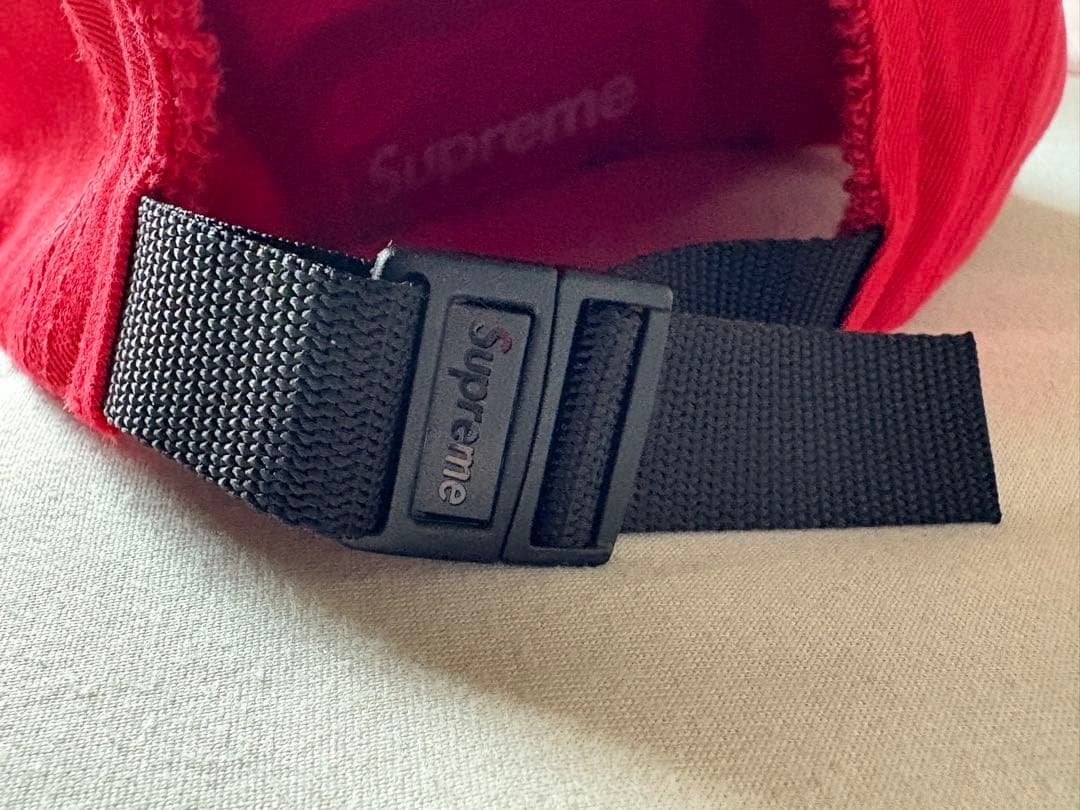 Supreme 赤 タオル生地 リバーシブル　キャップ