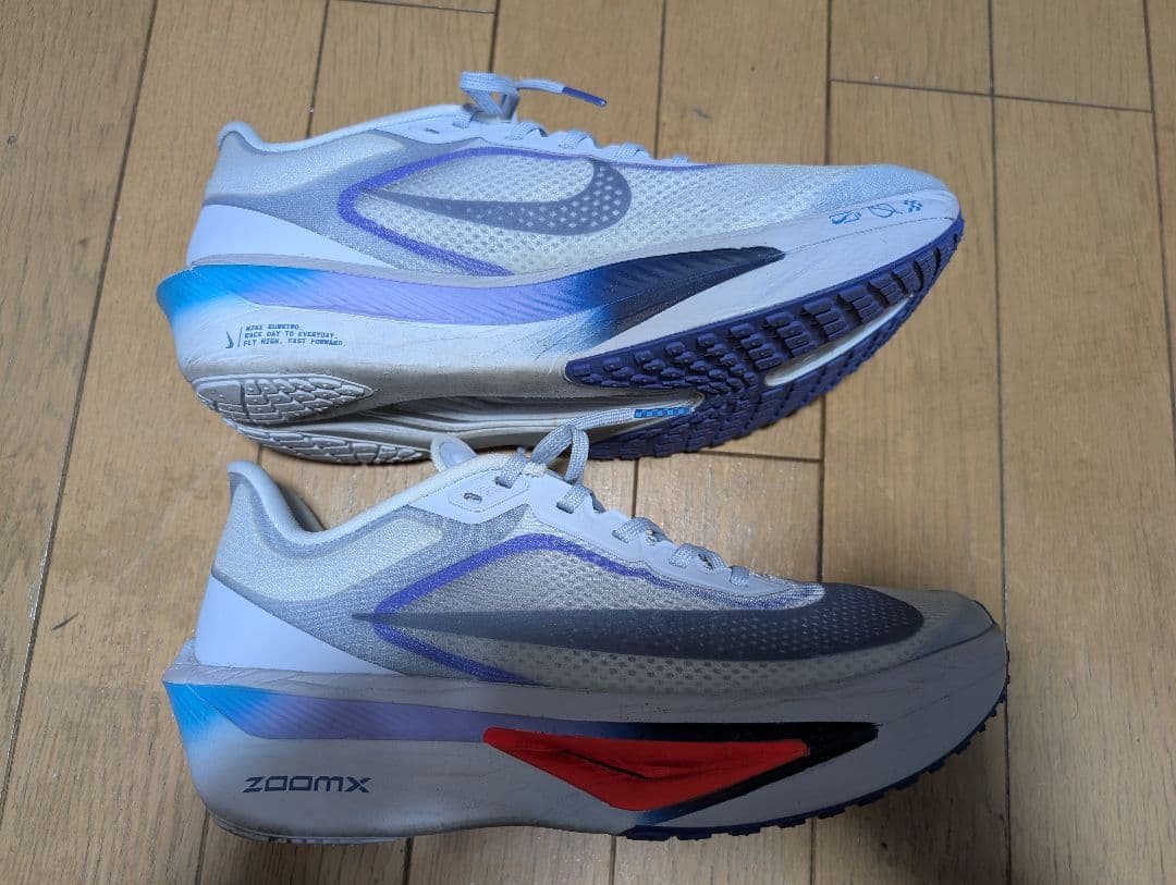 美品 NIKE ズームフライ6 26cm グレー×ブルー ナイキ